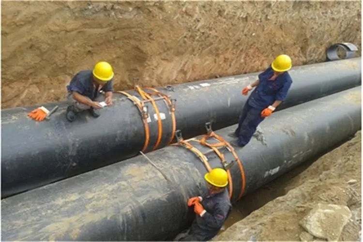 聚氨酯保溫直埋管施工現(xiàn)場